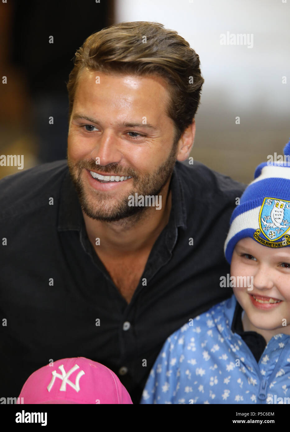 Celebrities take part in Sellebrity Soccer at Sheffield Wednesday Football Club, to raise funds for Ivy-Louise to fight Neuroblastoma for her trip to America for Treatment.  Featuring: James Hill Where: Sheffield, United Kingdom When: 25 May 2018 Credit: WENN.com Stock Photo