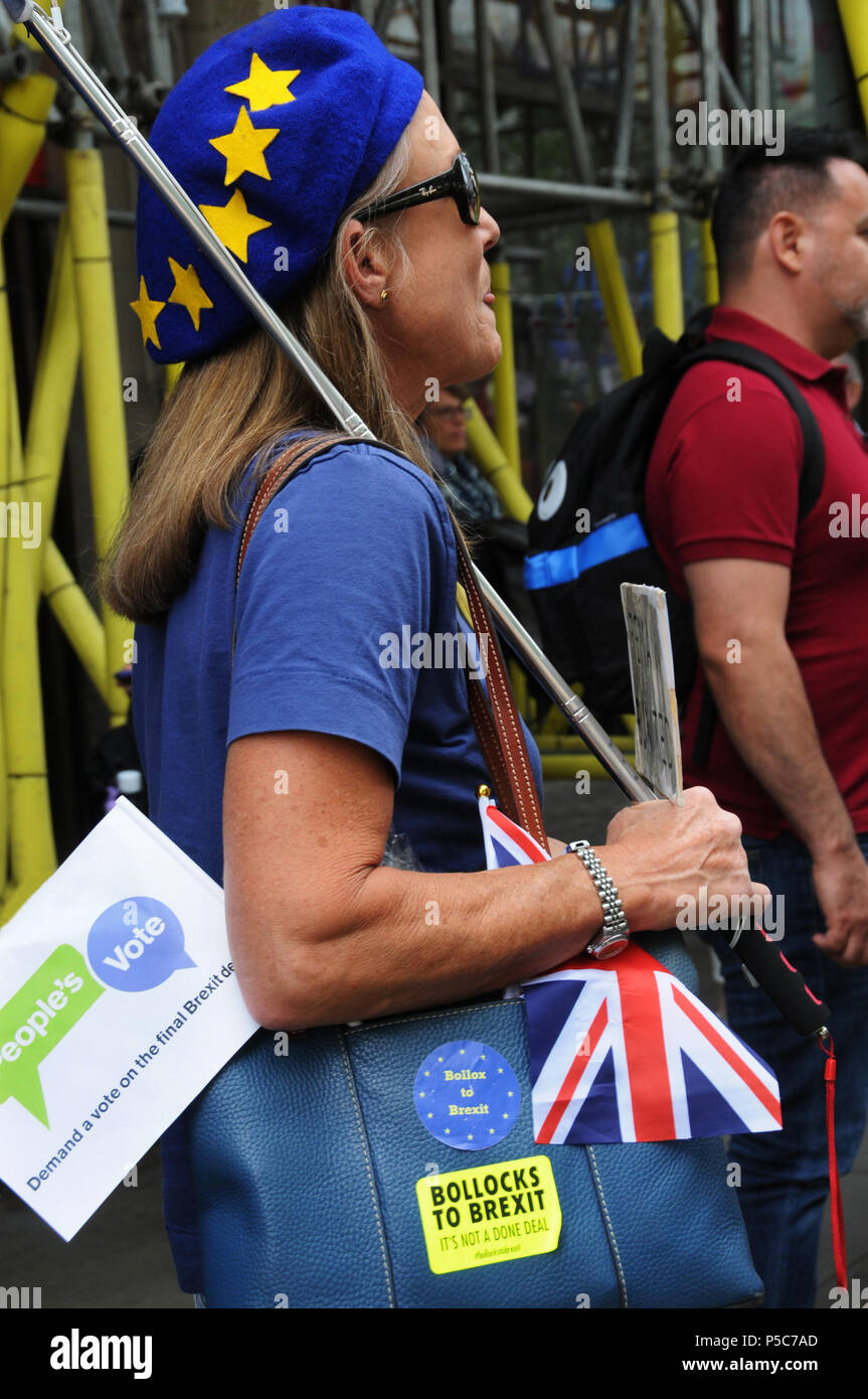 The People's March for Brexit, London, UK. Stock Photo