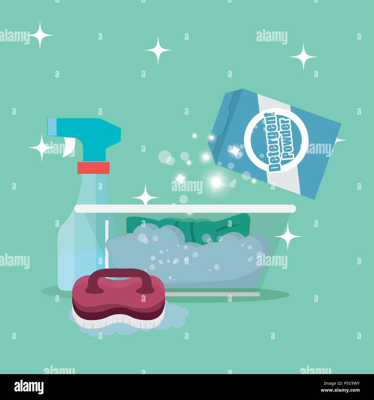 laundry service set products Stock Vector Image & Art Alamy