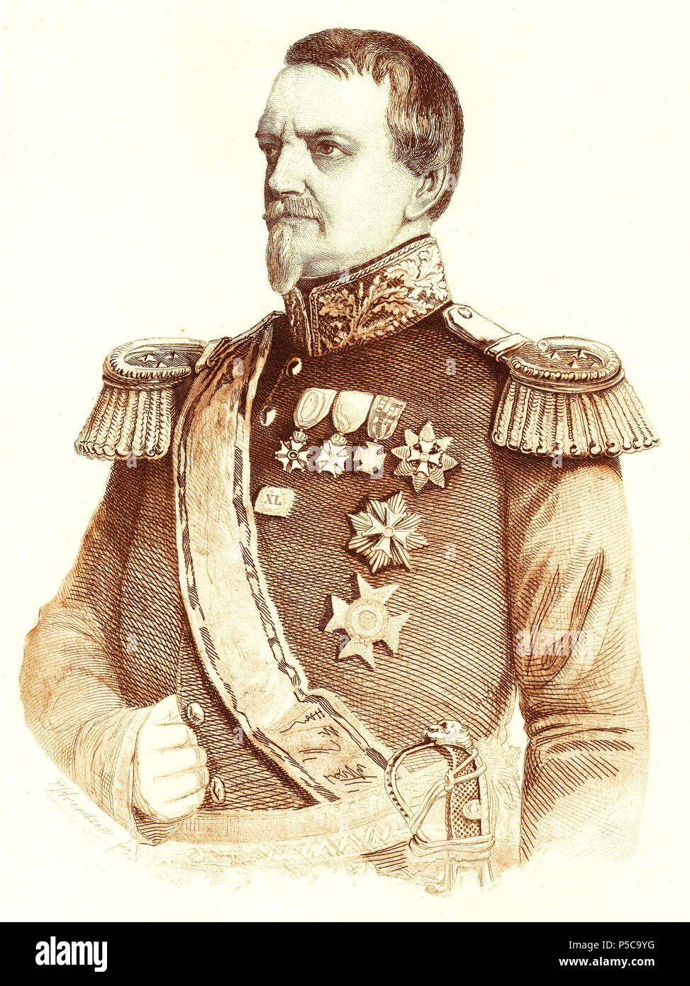 N/A. Nederlands: Hertog van Saksen Weimar . 1888. nvt 64 Afb. 4. Karel Bernard Hertog van Saksen-Weimar-Eisenace. 1888. Kepper Stock Photo