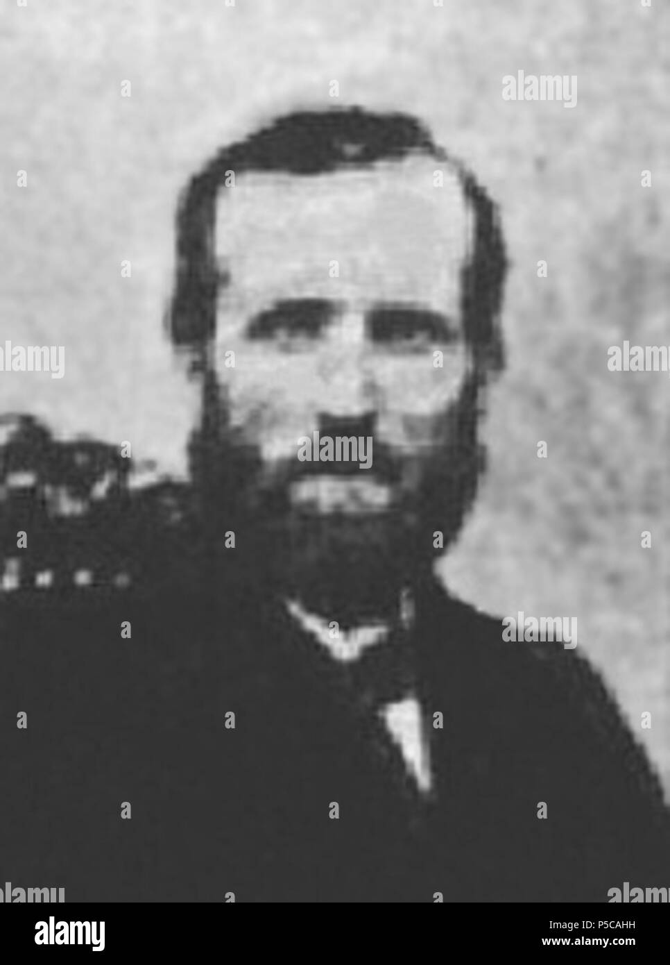 N/A. English: Ferdinand William Hutchison (1819-1893). not given. credited to Bernice P. Bishop Museum 553 Ferdinand William Hutchison-closeup Stock Photo