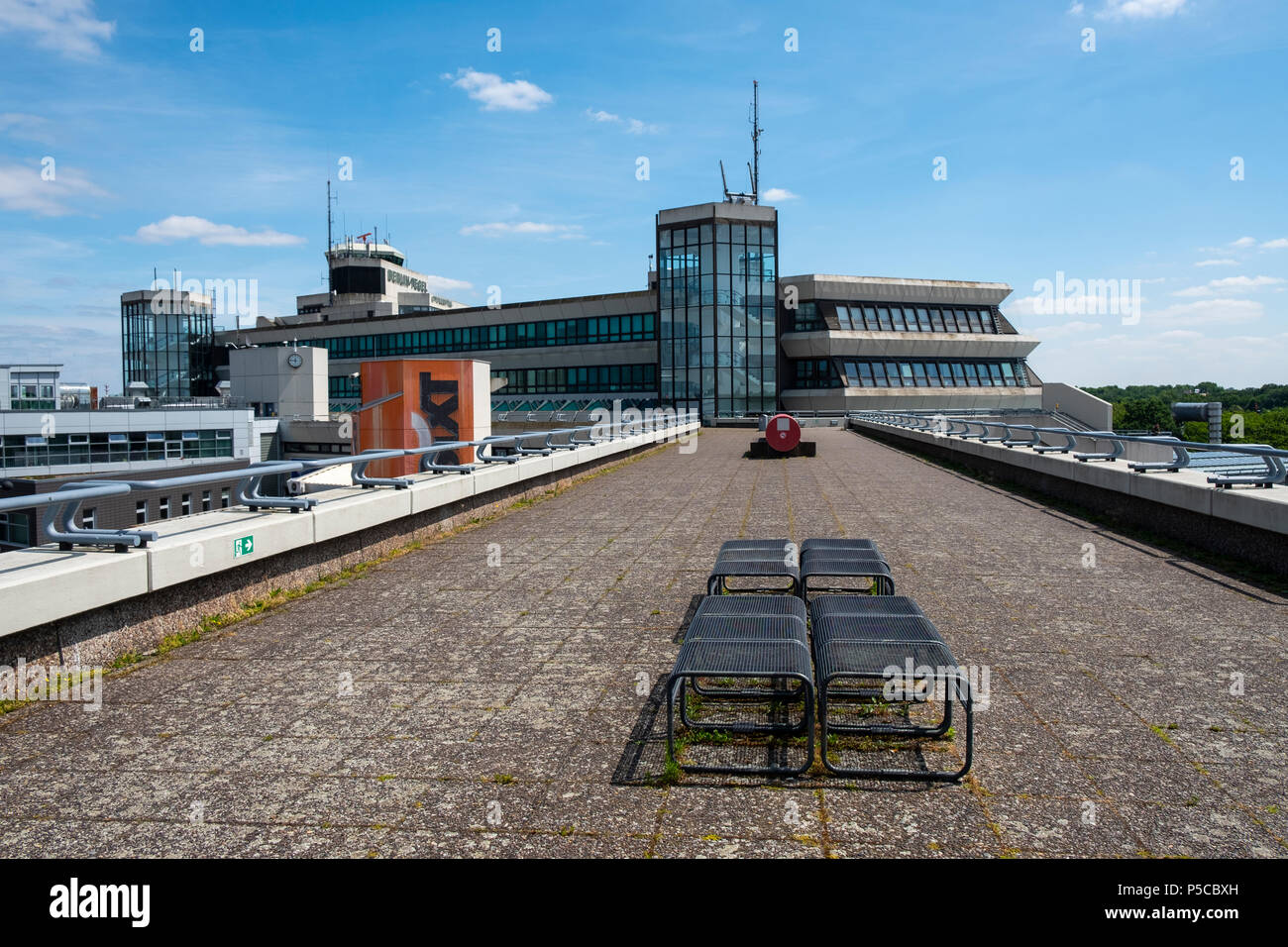 View of Terminal building observation platform at Tegel Airport in Berlin,  Germany Stock Photo - Alamy