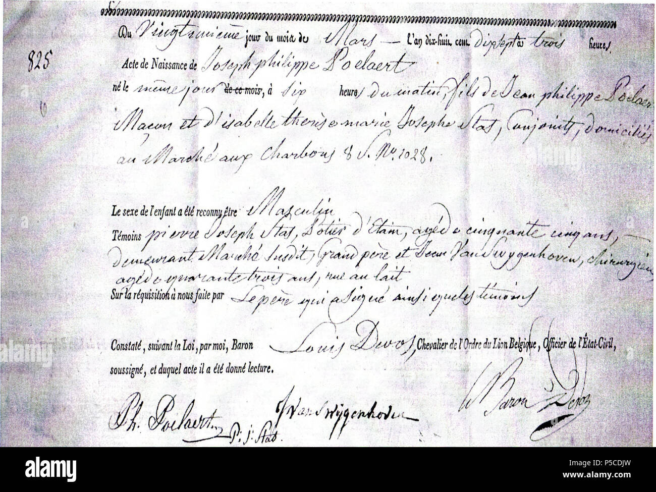 Certificat de naissance hires stock photography and images Alamy