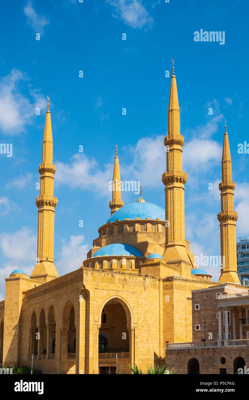 Mohammed al-Amin Mosque in Beirut, Lebanon Stock Photo
