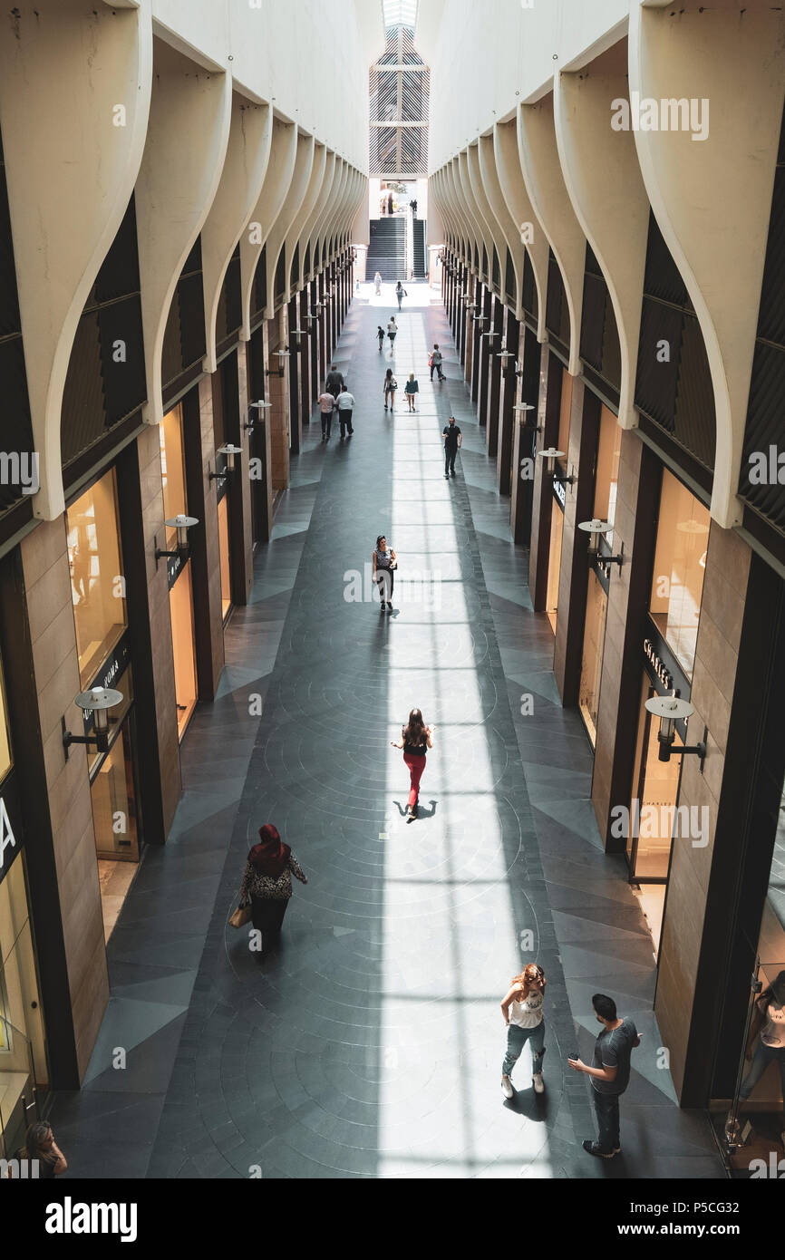 Interior of new modern Beirut Souks retail development in Downtown Beirut, Lebanon Stock Photo