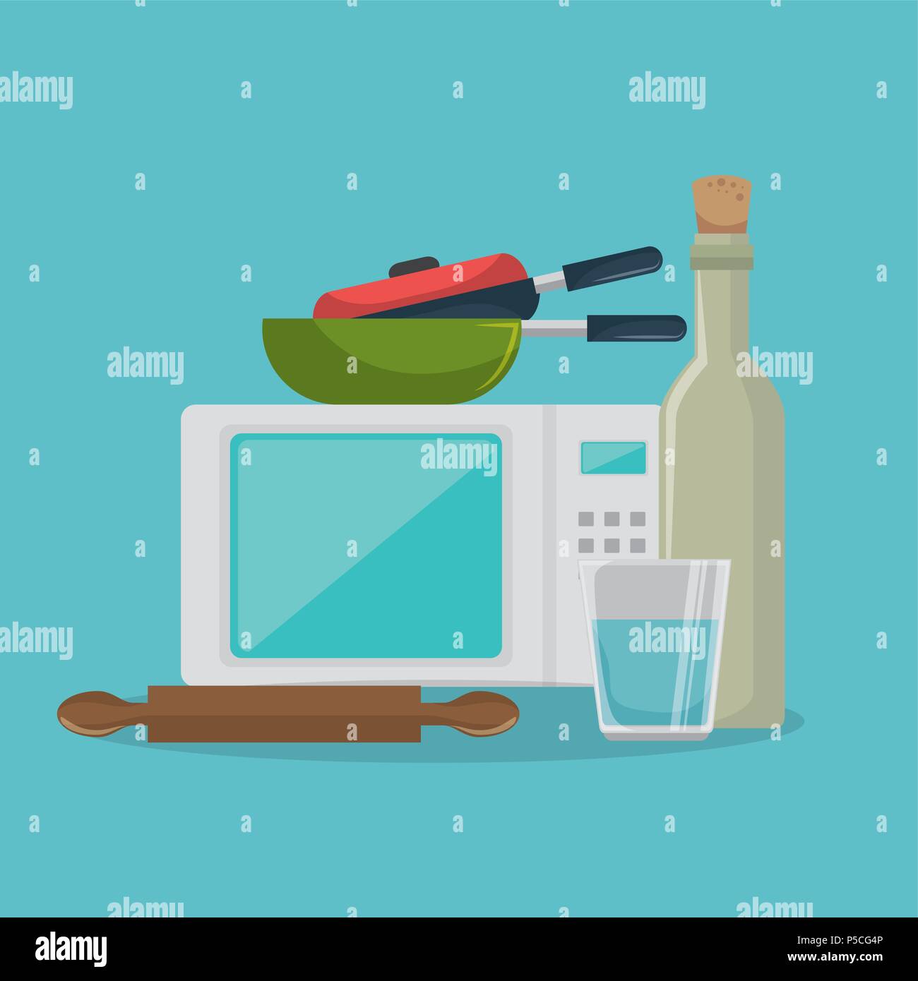 kitchen equipment set icons Stock Vector Image & Art Alamy