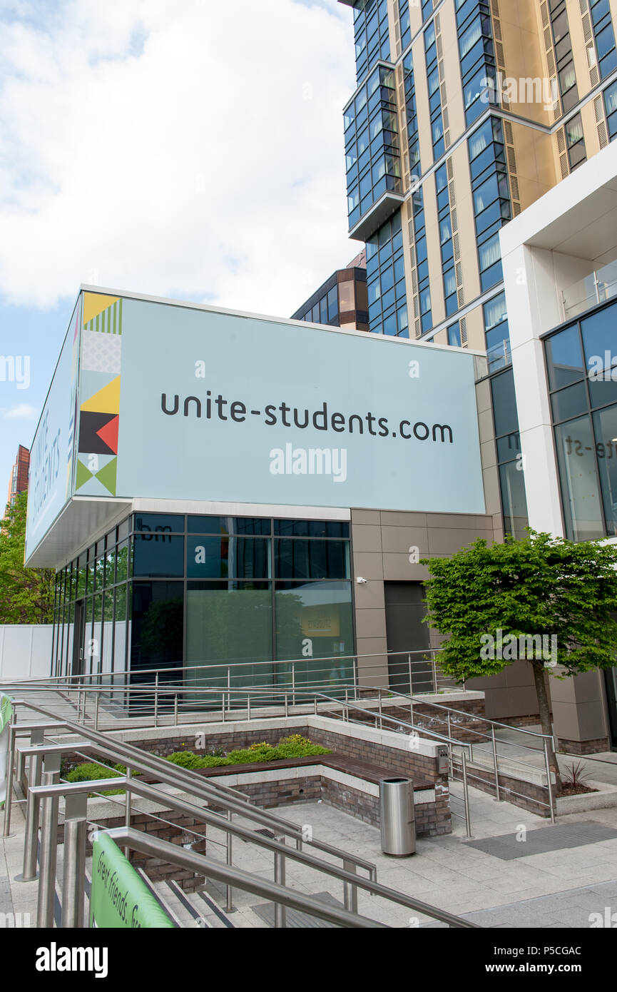 Modern student accomodation Unite in Wembley Stock Photo