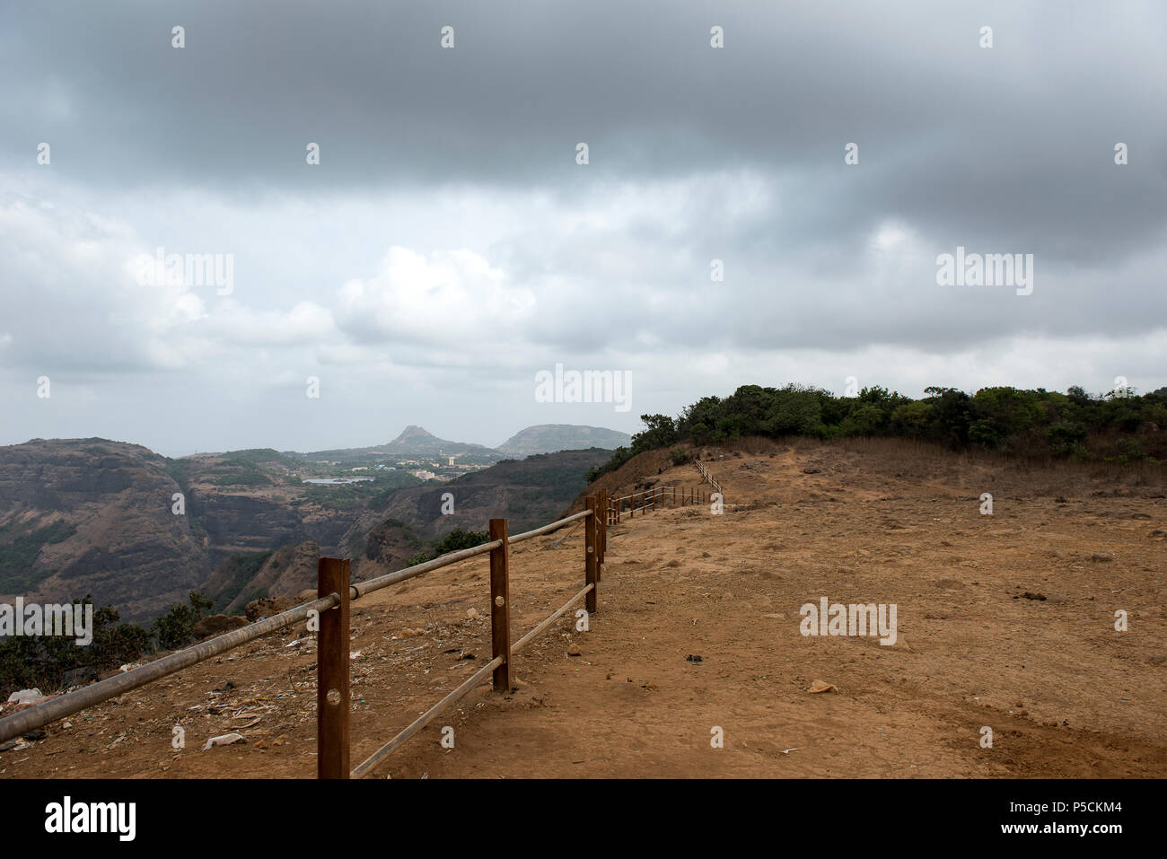 Beautiful View of Lonavala Mountain in summer days Stock Photo Alamy
