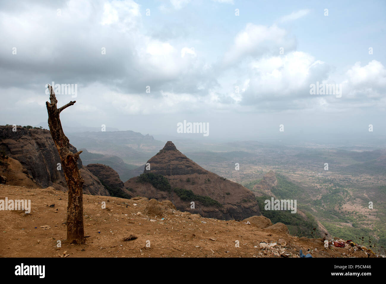 Beautiful View of Lonavala Mountain in summer days Stock Photo Alamy