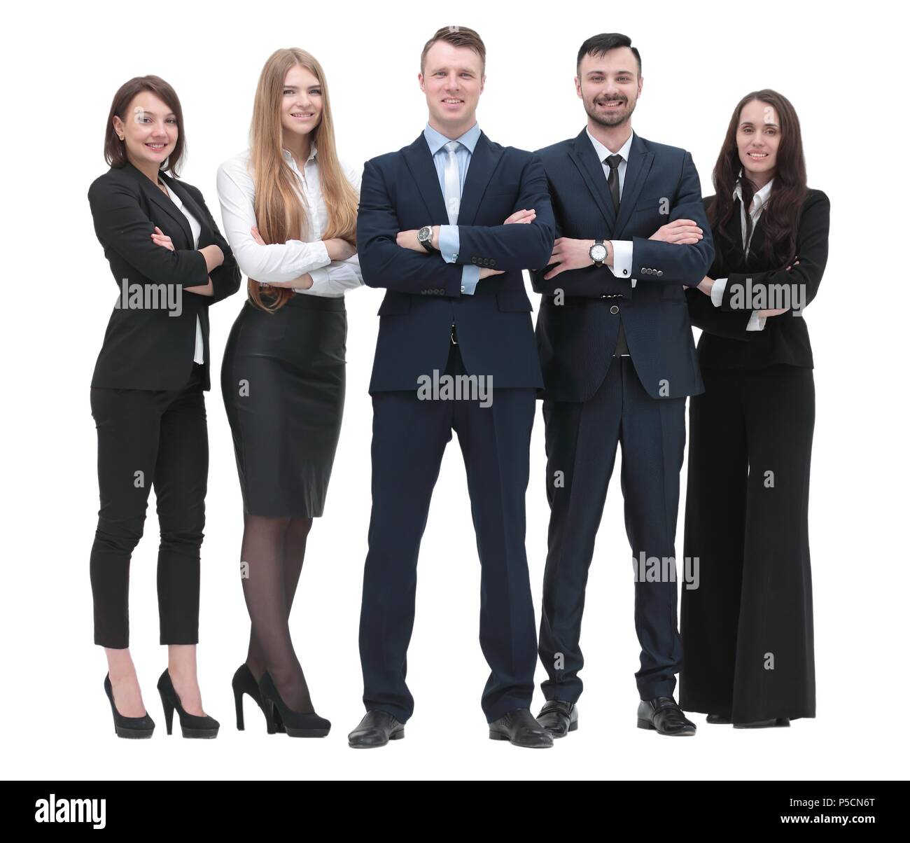 portrait in full growth. team of young business people Stock Photo - Alamy