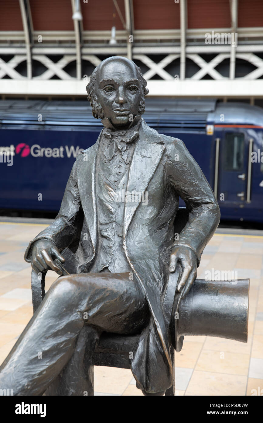Isambard Kindgom Brunel statue. Stock Photo