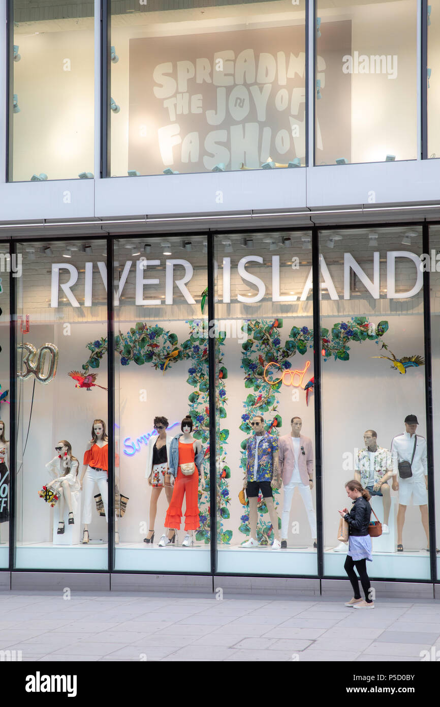 River Island store in Oxford Street, London, Uk Stock Photo