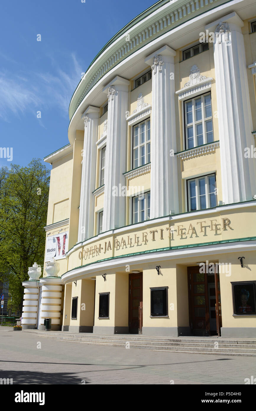 TALLINN, ESTONIA - May 12, 2018: Estonia Concert Hall, the largest multifunctional hall in Tallinn. The concert hall forms part of the Estonia Theatre Stock Photo