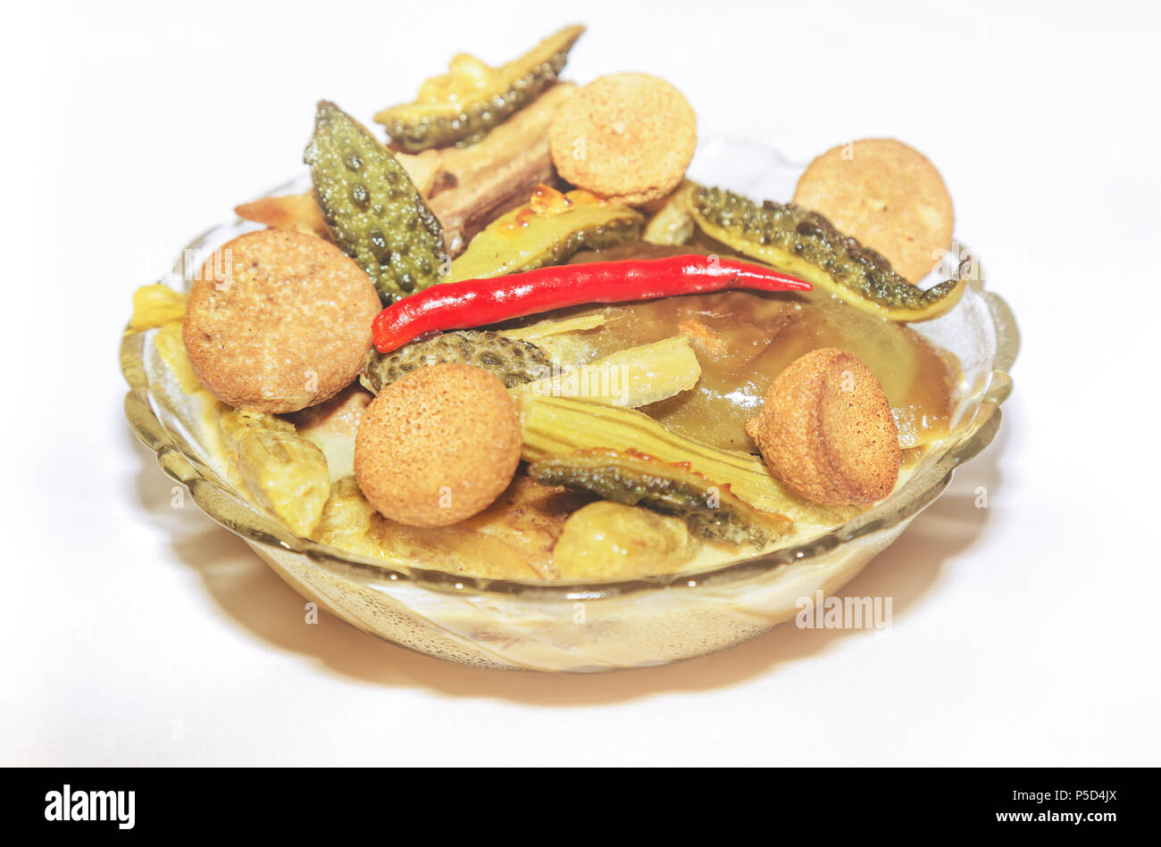 Traditional Bengali Indian soup prepared with mixed vegetables popularly known as Shukto Stock