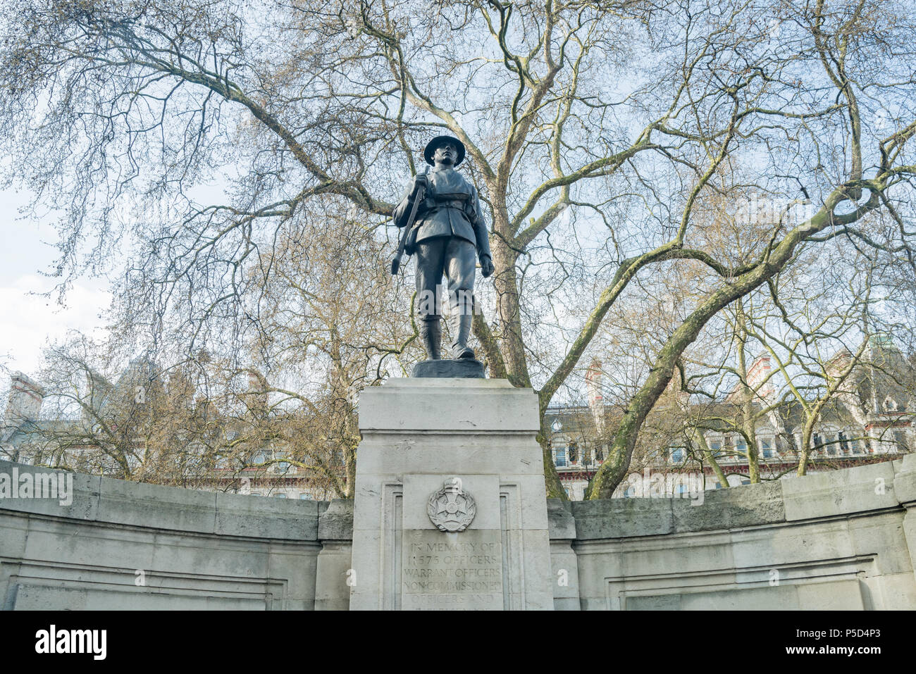Memorial soldier statue at London, United Kingdom Stock Photo Alamy