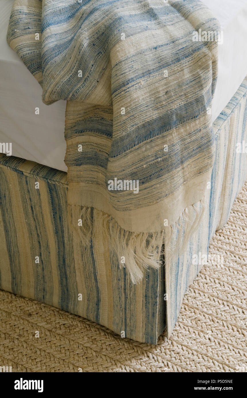 Striped bedding Stock Photo
