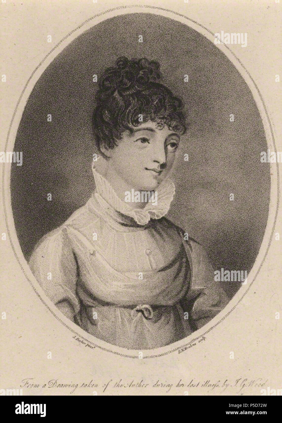 by R.M. Meadows, after  John George Wood, stipple engraving, published 1809 505 Elizabeth Smith Meadows Stock Photo