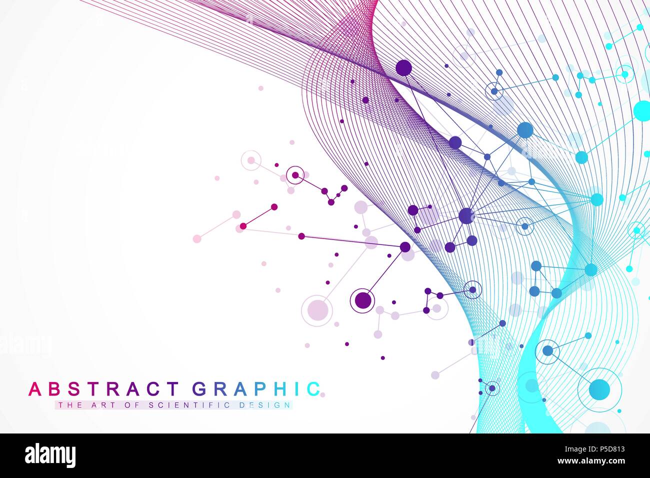 Big data visualization. Artificial Intelligence and Machine Learning  Concept. Graphic abstract background communication. Perspective backdrop  visualization. Vector illustration Stock Vector Image & Art - Alamy