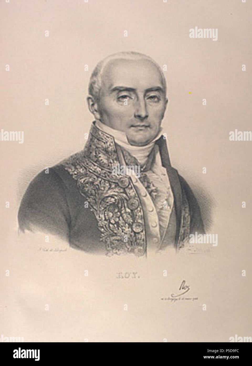 N/A. Français : Antoine, comte Roy (1764-1847) . Zéphirin Félix Jean Marius Belliard 111 Antoineroy Stock Photo