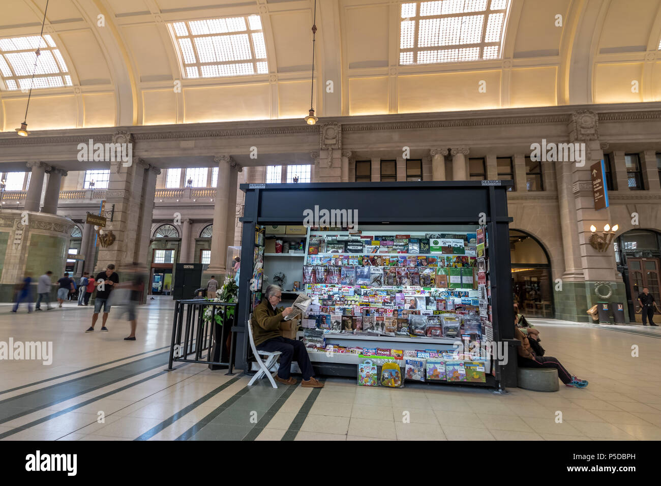 Newsstand in Retiro train station - Buenos Aires, Argentina Stock Photo