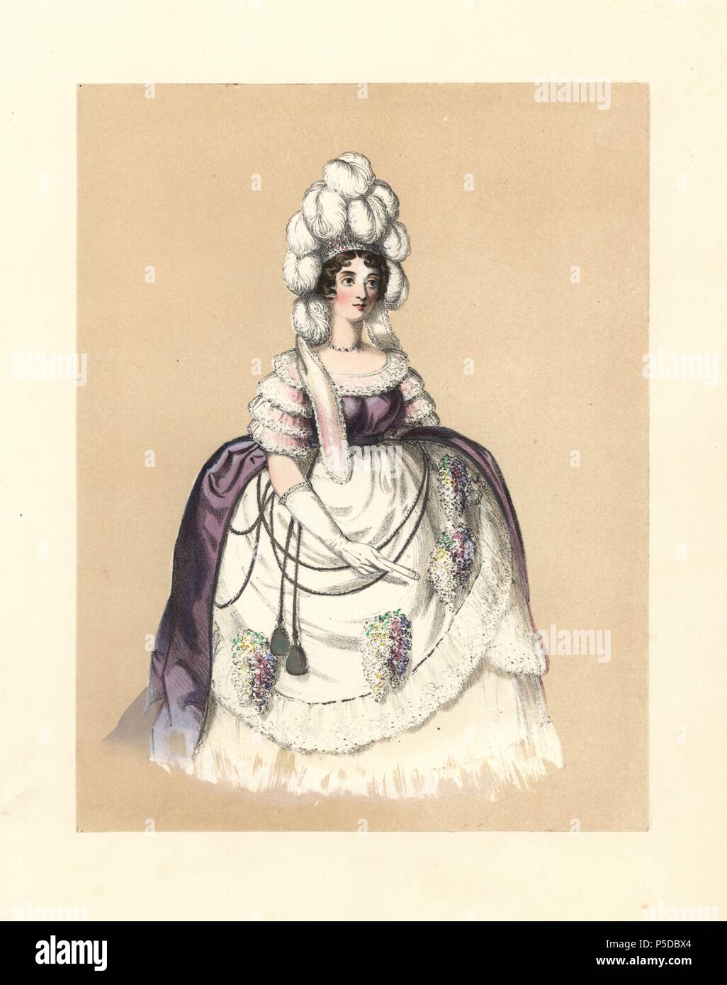 Queen charlotte george iii dress hi-res stock photography and images - Alamy