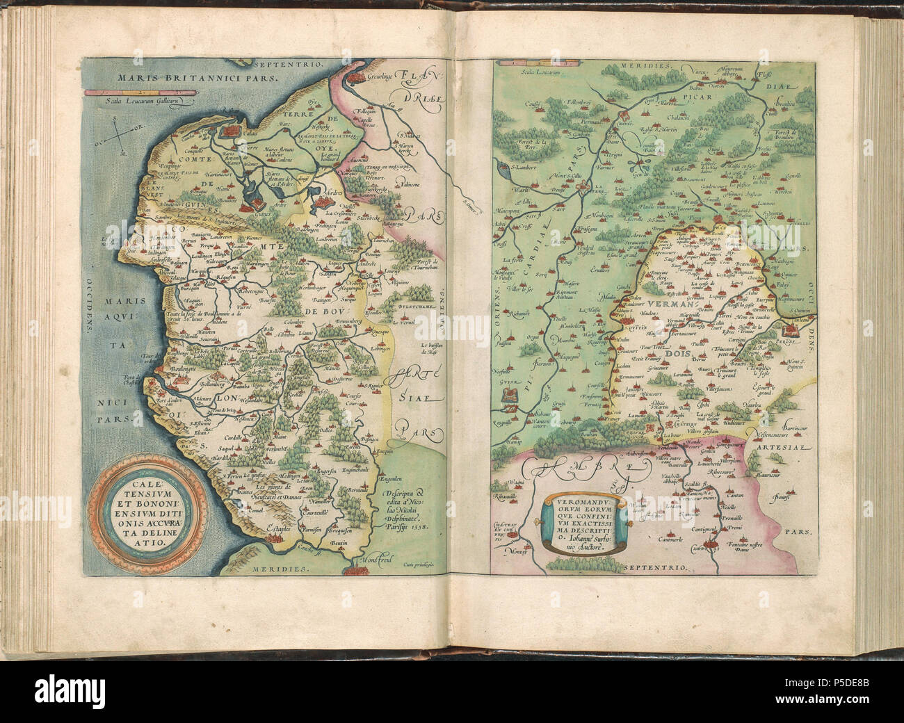Map of the world 16th century france hi-res stock photography and