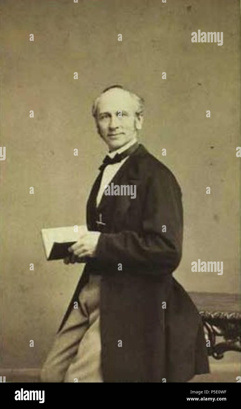 N/A. Christian Adolph Frederik Strunk (1816-1888), Danish museum employee. 1869. N/A 62 Adolph Strunk 1869 by Georg E. Hansen Stock Photo
