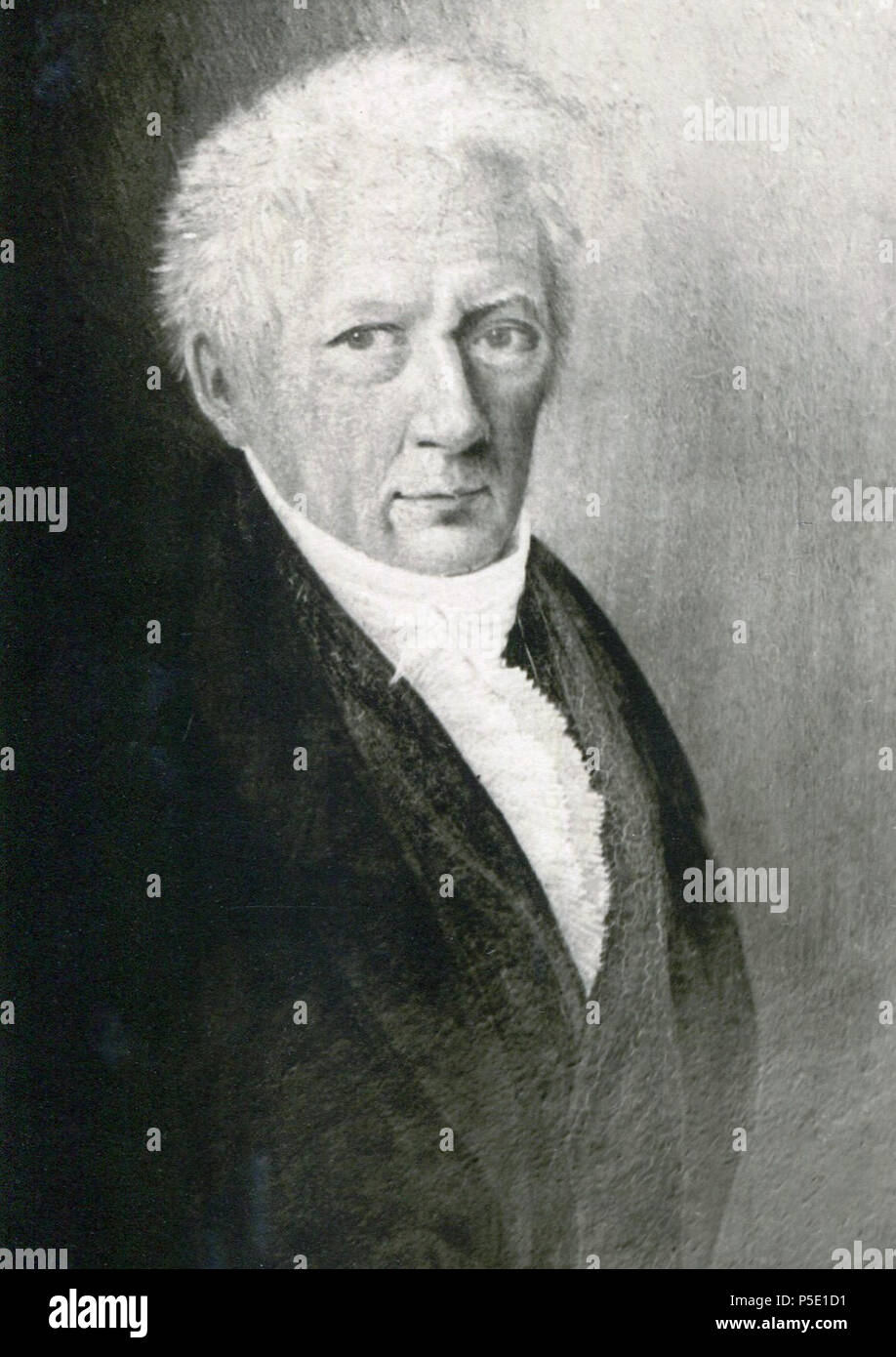 N/A. Deutsch: Selbstporträt im höheren Alter; Existenz ungewiss . circa 1830. Adolph Scharenberg 62 Adolph Scharenberg (old) Stock Photo