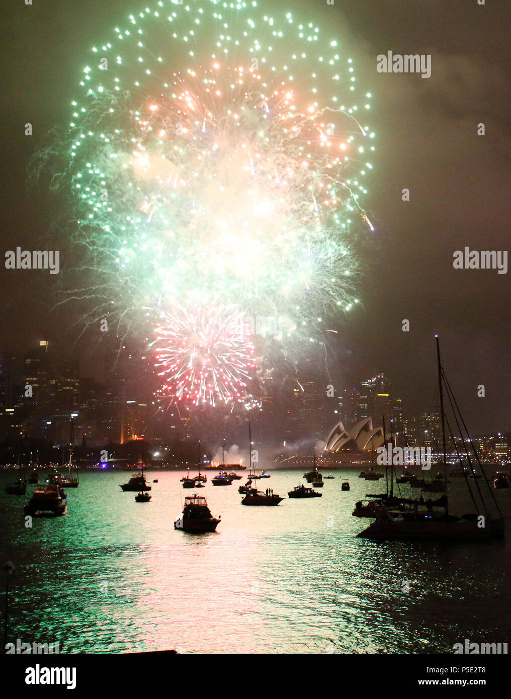 New Years Eve fireworks in Sydney 8 tons of fireworks set the sky on