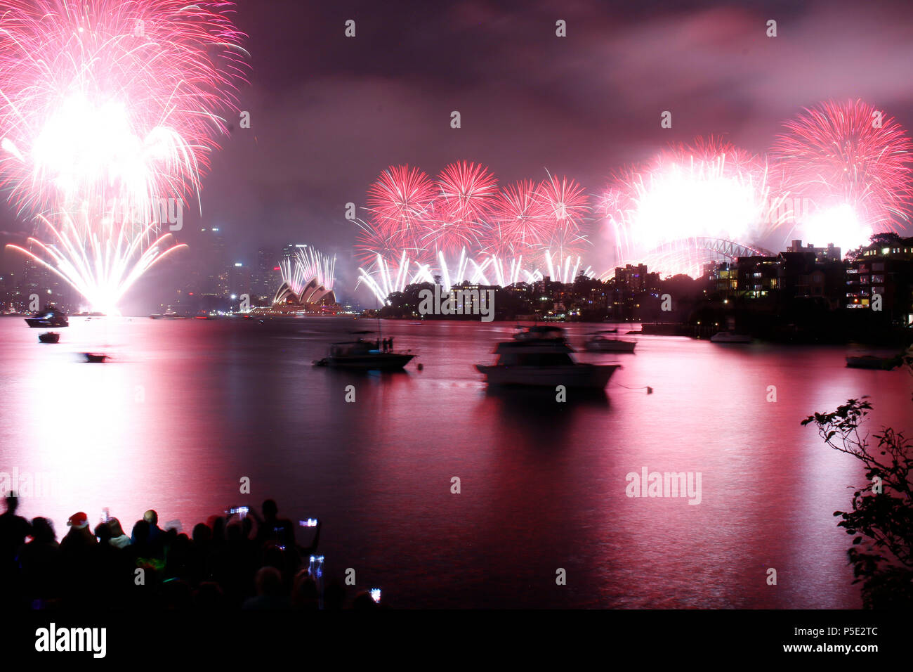 New Years Eve fireworks in Sydney 8 tons of fireworks set the sky on