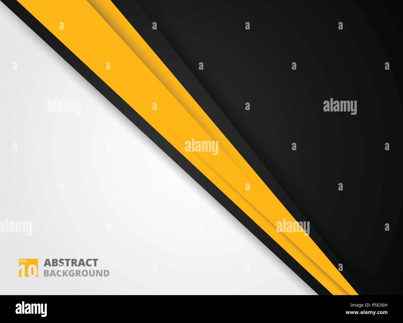 Abstract of modern yellow black and white background, illustration vector eps10 Stock Vector