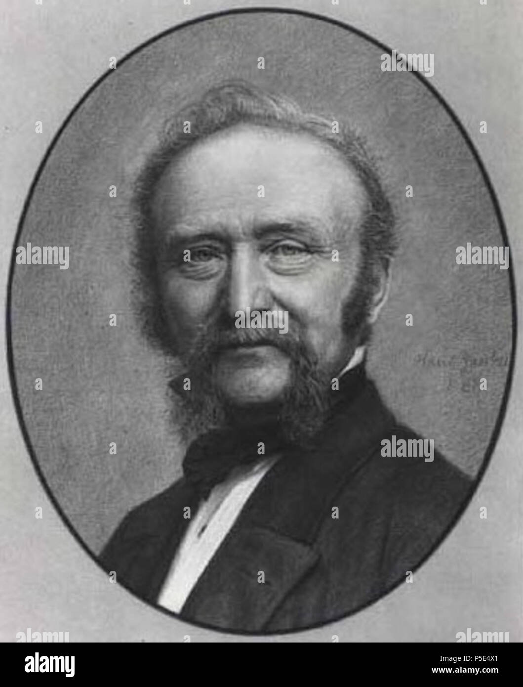 N/A. Carl Frederik August Lunn (1808-1886), Danish jurist and landowner . 1888. Hans Jantzen (1857-1897) 272 Carl Frederik August Lunn Stock Photo