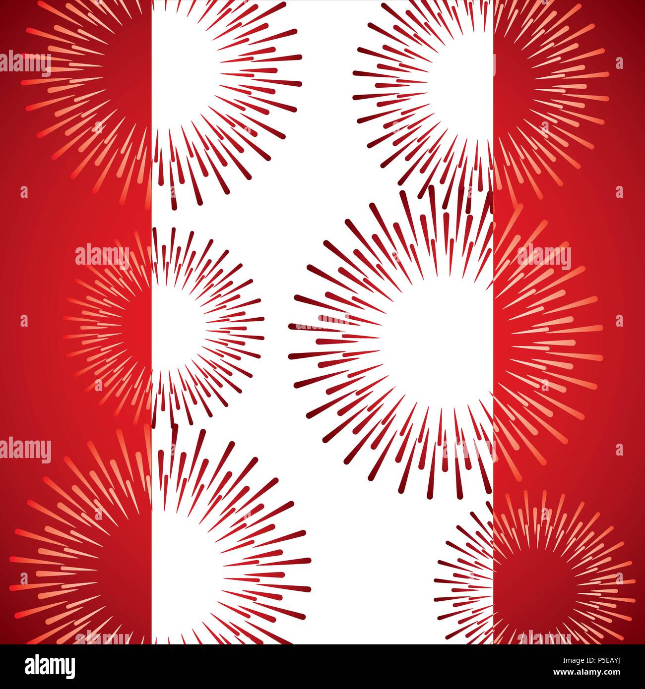 fireworks background canada day celebration flag Stock Vector