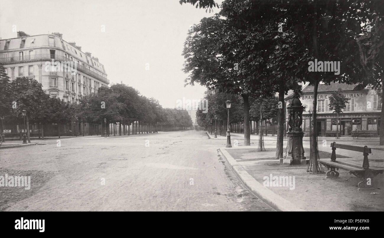 326 Charles Marville, Avenue de l'Observatoire, ca. 1853–70 Stock Photo