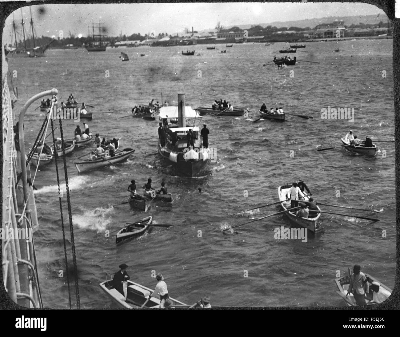 Many boats in sea Black and White Stock Photos Images Alamy