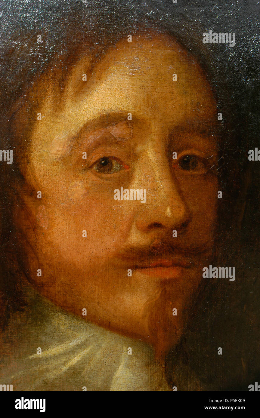 N/A. English: My photo (R. de Salis, Rodolph (talk) 09:19, 10 April 2014 (UTC)). Detail of an oil-on-canvas portrait of Sir Mildmay Fane, KB, (1602-1666), 2nd Earl of Westmorland. England (possibly a later copy). anon. Sitter died in 1666. (Life time: before 1666 (possibly a later copy)) 441 Detail of an oil on canvas portrait of Sir Mildmay Fane, KB, (1602-1666), 2nd Earl of Westmorland Stock Photo
