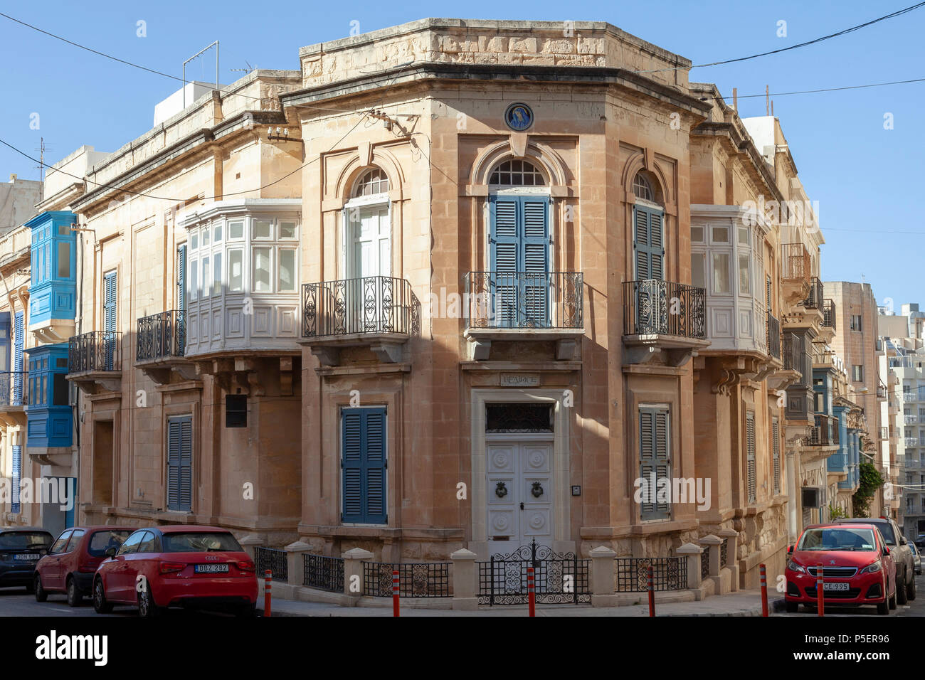 A collection of attractive and traditional houses in Sliema, Malta