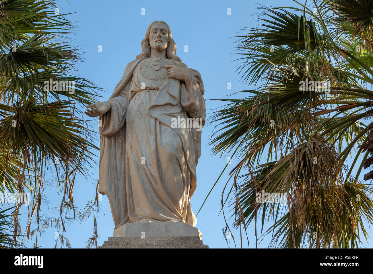 Christ Statue, Malta Stock Photo Alamy