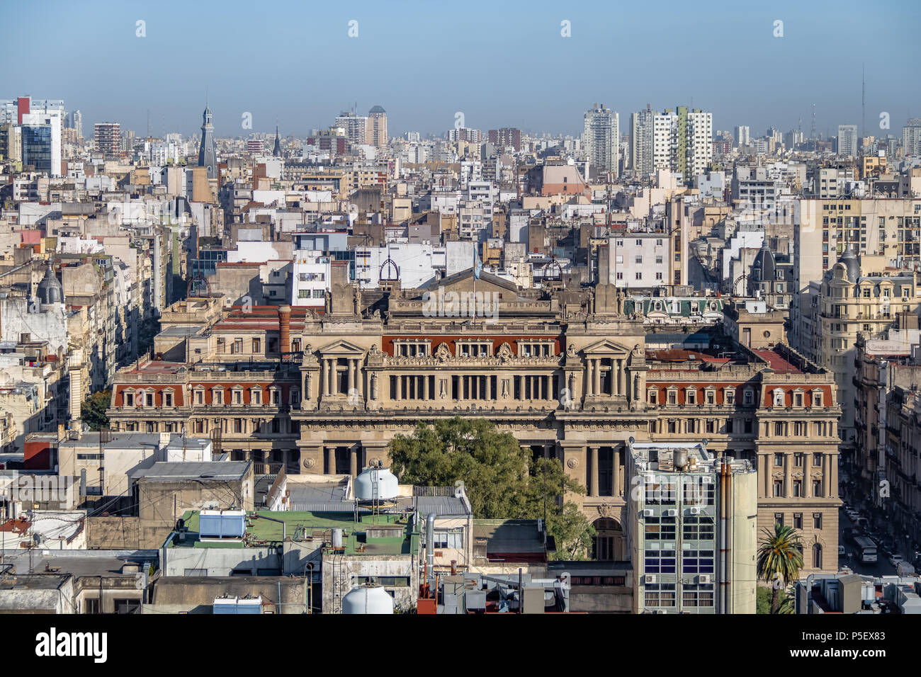 Aerial view of Argentina Supreme Court of Justice - Buenos AIres, Argentina Stock Photo