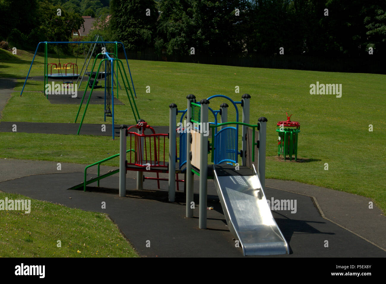 Children's playground equipment Stock Photo Alamy
