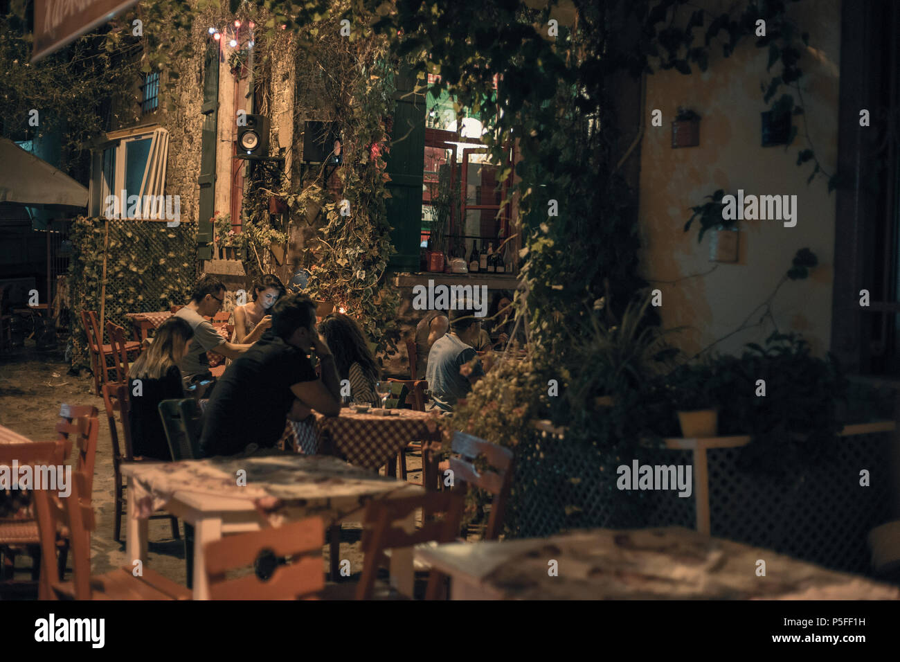 Cunda Street Stock Photo