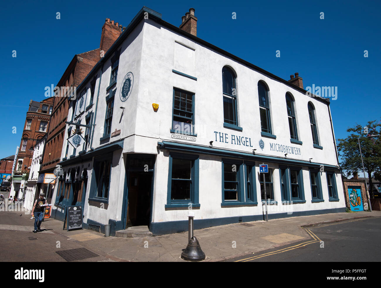 The Angel Microbrewery on Stoney Street in Nottingham City Centre, Nottinghamshire England UK Stock Photo