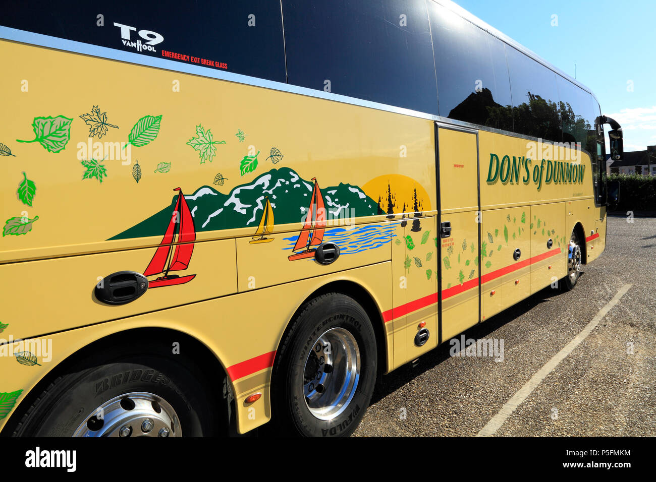 Don's of Dunmow, coach, bus, transport, England, UK Stock Photo