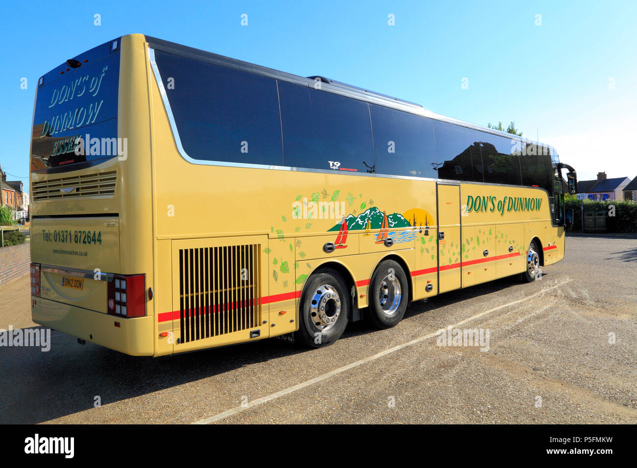 Don's of Dunmow, coach, bus, transport, England, UK Stock Photo