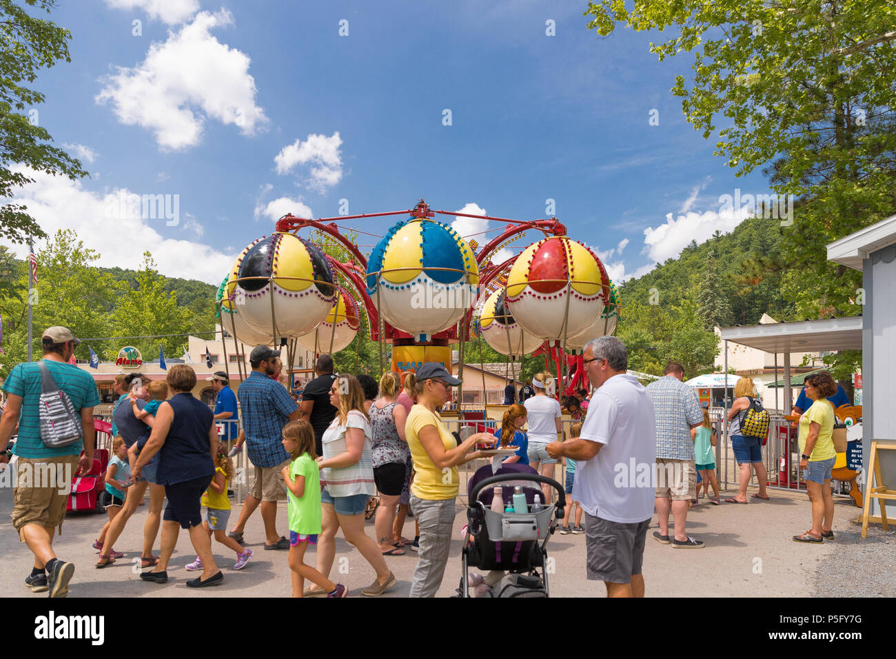 Elysburg, PA June 24 2018 Many personal cars in the parking lot