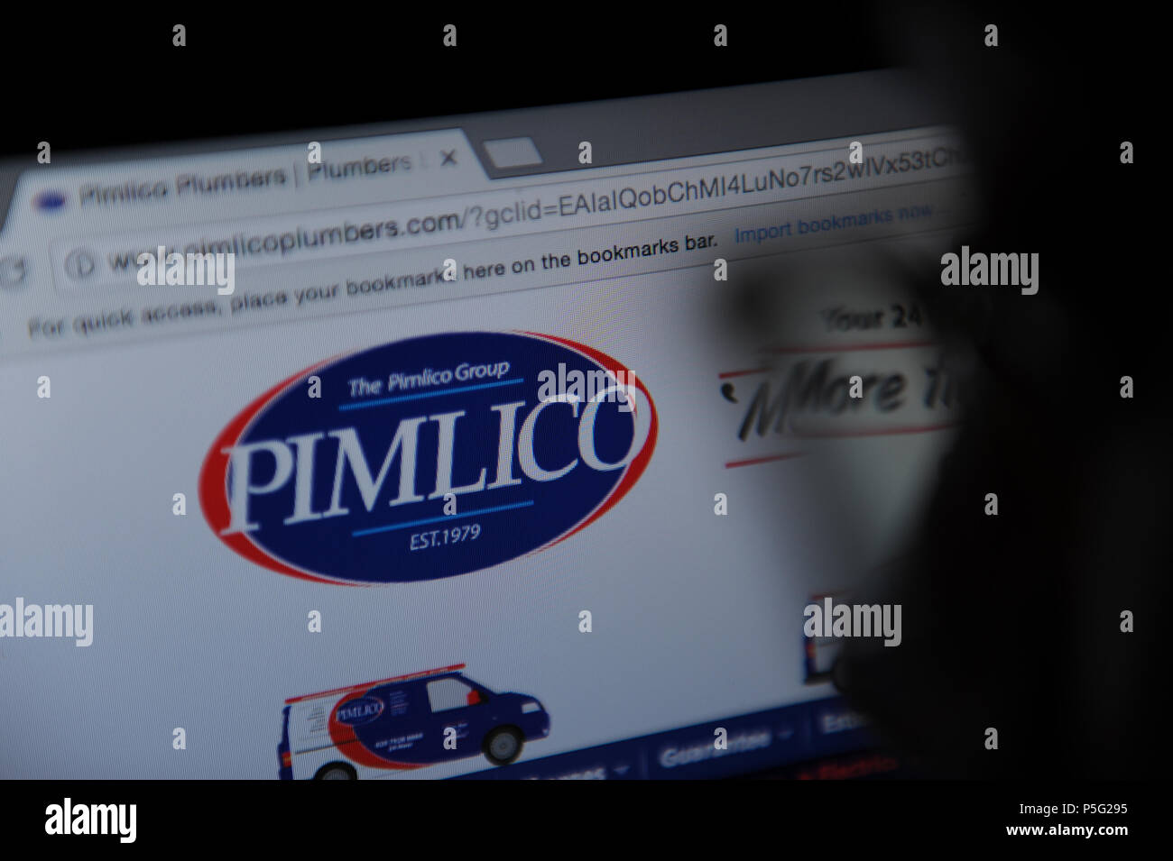 Pimlico plumbers Stock Photo