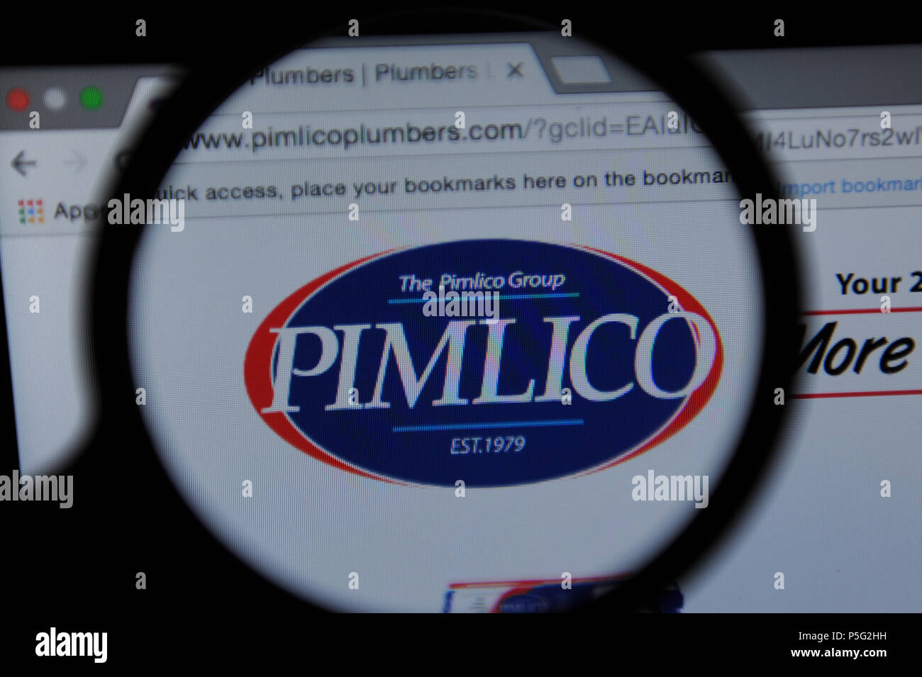 Pimlico plumbers Stock Photo