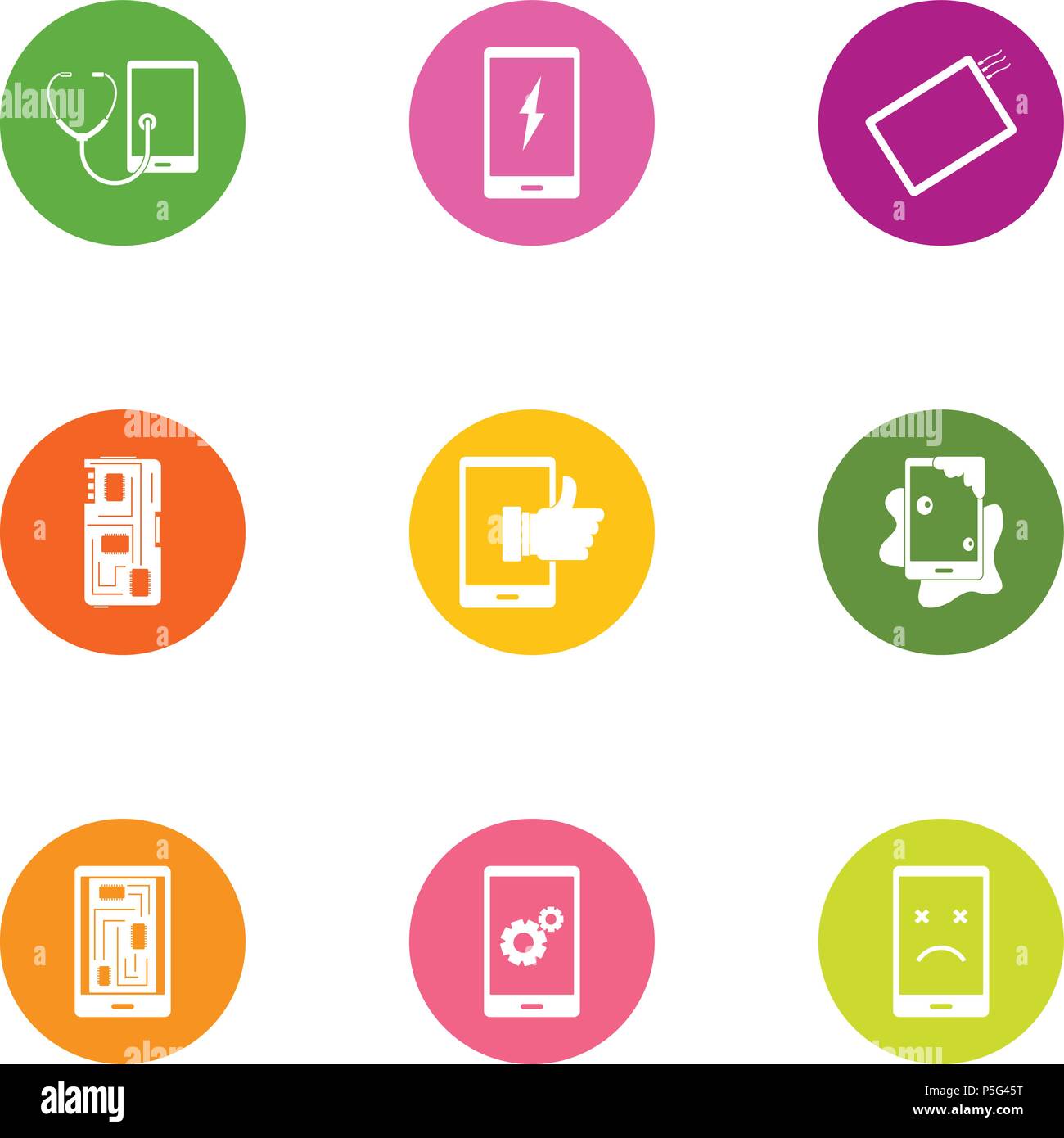 Shade icons set, flat style Stock Vector Image & Art - Alamy