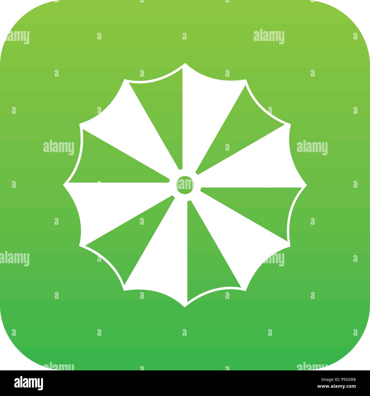 Striped umbrella icon digital green Stock Vector Image & Art - Alamy