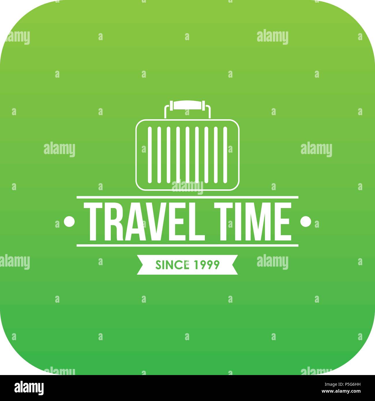 Travel bags icon green vector Stock Vector Image & Art - Alamy